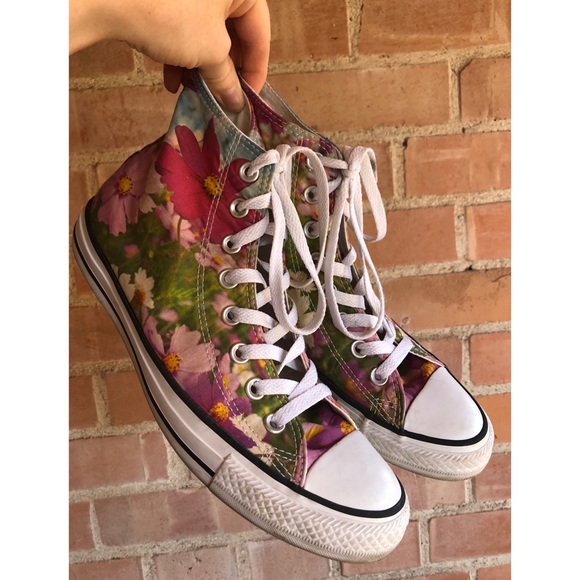 mens floral converse